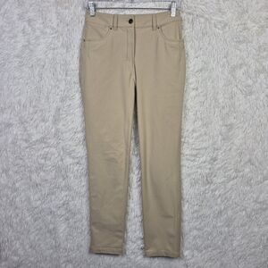 Lululemon City Sleek 5 Pocket 7/8 Pant Slim Straight Khaki Size 4 Athleisure